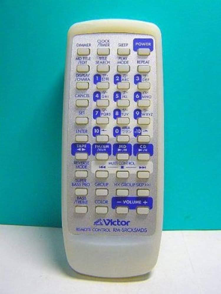 ビクター オーディオリモコン RM-SRCX5MDS rdzdsi3 Amazon | ビクター オーディオリモコン RM-SRCX5MDS | JVC